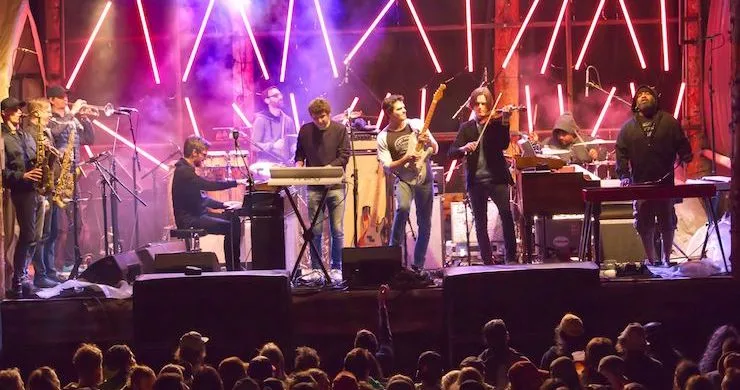 Audience at a Snarky Puppy concert